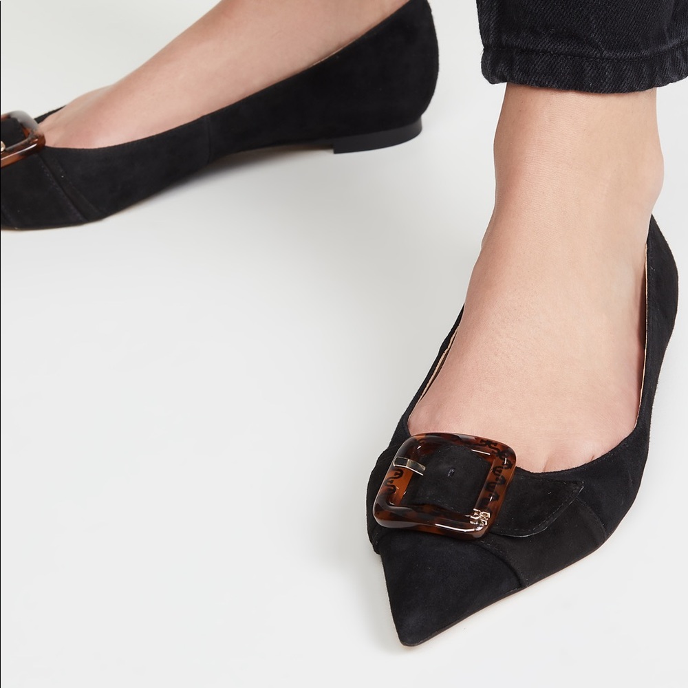 Sam Edelman Sonja black suede Flats